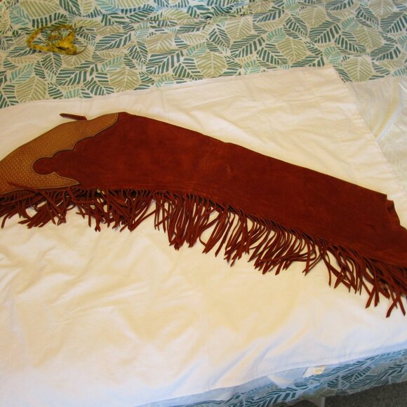 Vintage Custom Women's Western Chaps By Woods - Picture 2 of 14